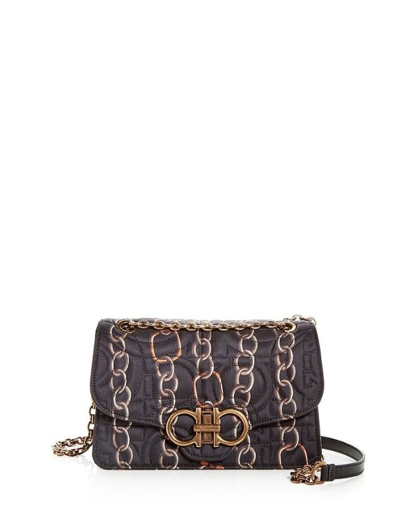 Large Gancini Quilted Chainlink Crossbody