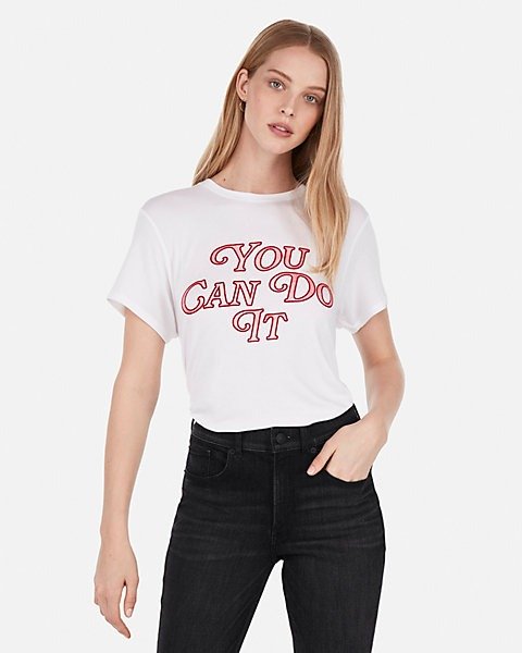 You Can Do It Graphic Boyfriend Tee