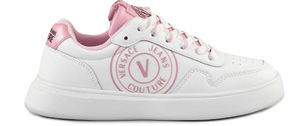 Versace Jeans Couture Women's White / Pink Sneakers