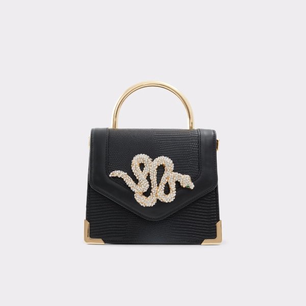Kedaydia Black Synthetic Mixed Material Women's Top Handle Bags | ALDO US