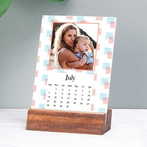 5" x 7" Personalized Wood Easel Calendar