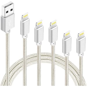 IDISON 5-Pack (3ft 6ft 10ft) iPhone Lightning Cable