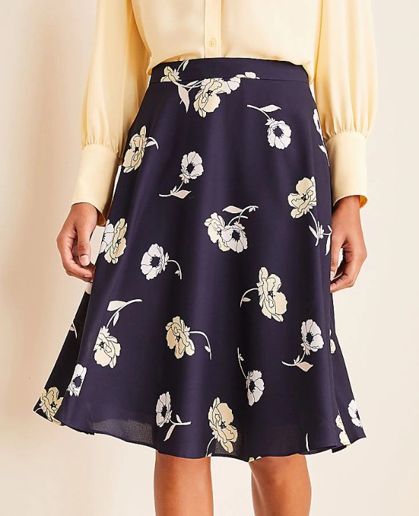 Sunny Poppy Full Skirt | Ann Taylor