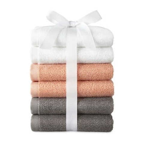 Liz Claiborne Luxury Egyptian Hygrocotton 6-pc Solid Bath Towel Set -  JCPenney