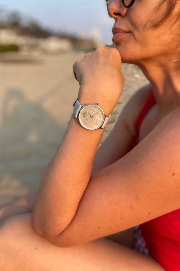 Women's Luxury Mesh Interchangeable Band Diamond Watch, 36mm - 0.02 ctw