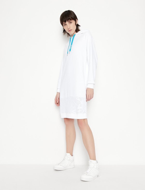 ORGANIC COTTON SWEATSHIRT DRESS, Maxi Dress for Women | A|X Online Store