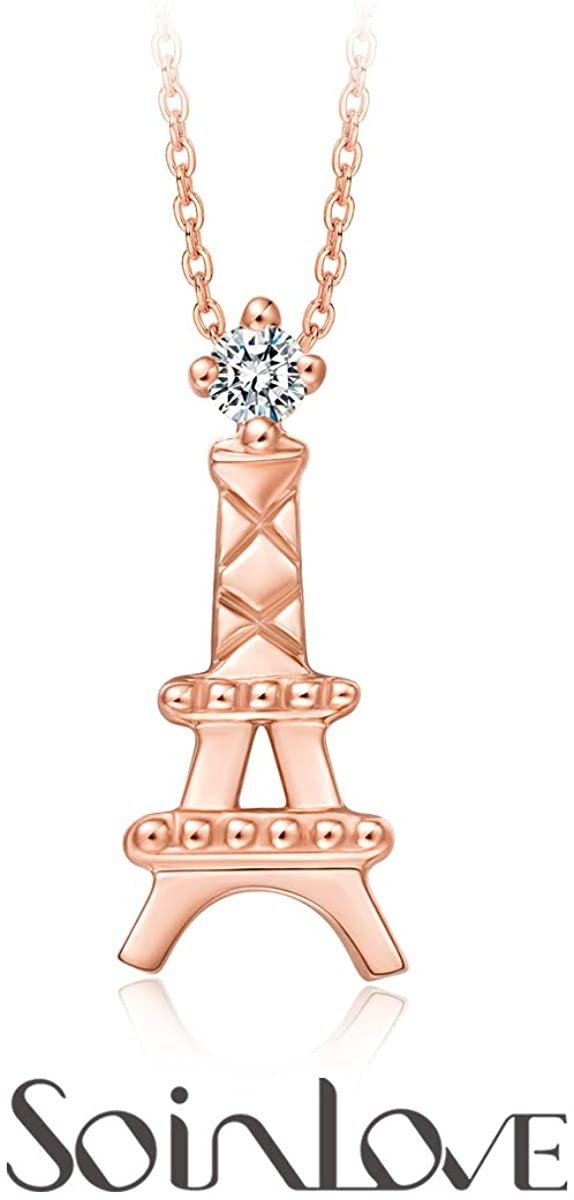 So-in-Love Collection 18K Rose Rose Gold Eiffel Tower Pendant
