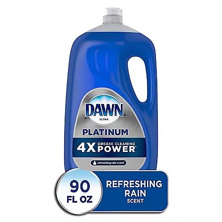 Dawn Platinum Dishwashing Liquid Dish Soap, Refreshing Rain (90 oz.) - Sam's Club