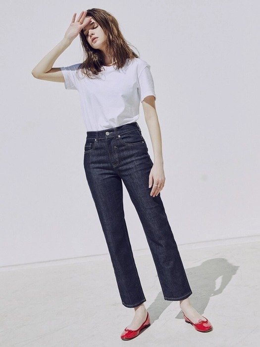 Mid-rise Straight Jeans_Raw
