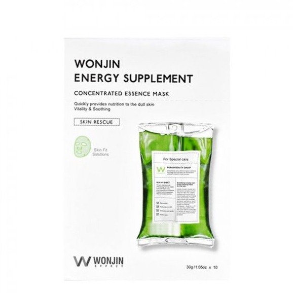 WONJIN Energy Supplement Concentrated Essence Mask (10pcs)