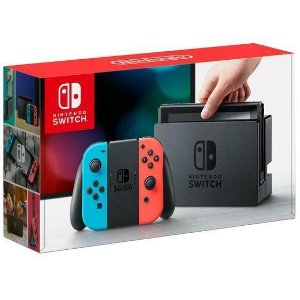 NS 32GB Console with Neon Blue and Neon Red Joy-Con