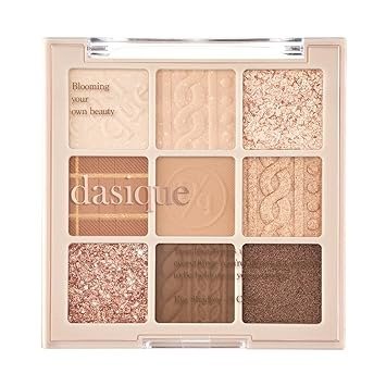 Shadow Palette #15 Beige Knit l Vegan, Cruelty-Free l 9 Blendable Shades in Smooth Matte and Shimmer Finishes with Gorgeous Pearls