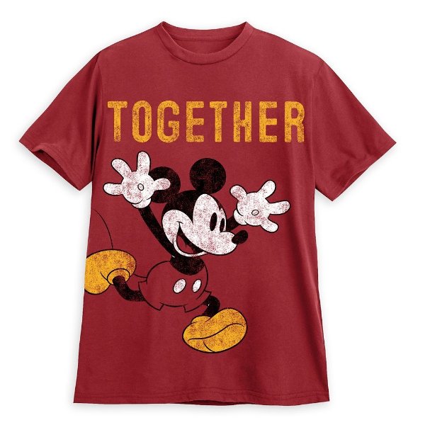 Mickey Mouse ''Together'' 情侣T恤 成人男款