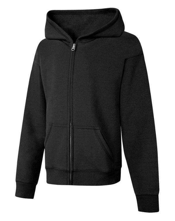 ComfortSoft® EcoSmart® Girls' Full-Zip Hoodie Sweatshirt