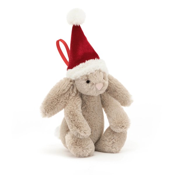 圣诞帽棕色邦尼兔挂件