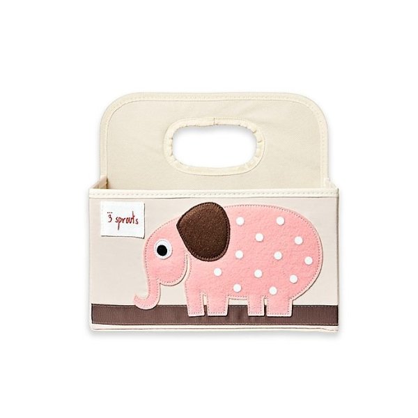 ® Elephant Diaper Caddy in Pink | buybuy BABY
