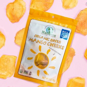 NATIERRA Organic Dried Mango Cheeks | No Sugar Added | Non-GMO & Vegan | 3 Ounce