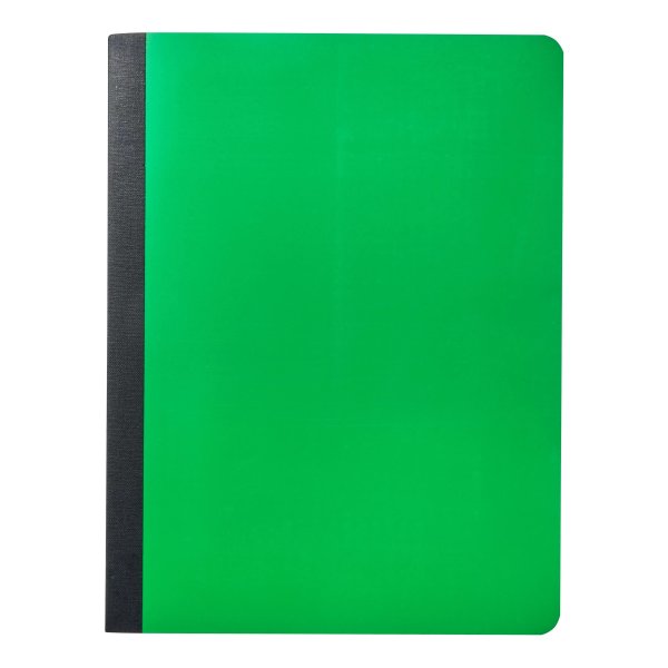 Pen + Gear Poly Composition Book, Wide Ruled, 80 Pages, Green, 7.5 in x 9.5 in x 0.5 in