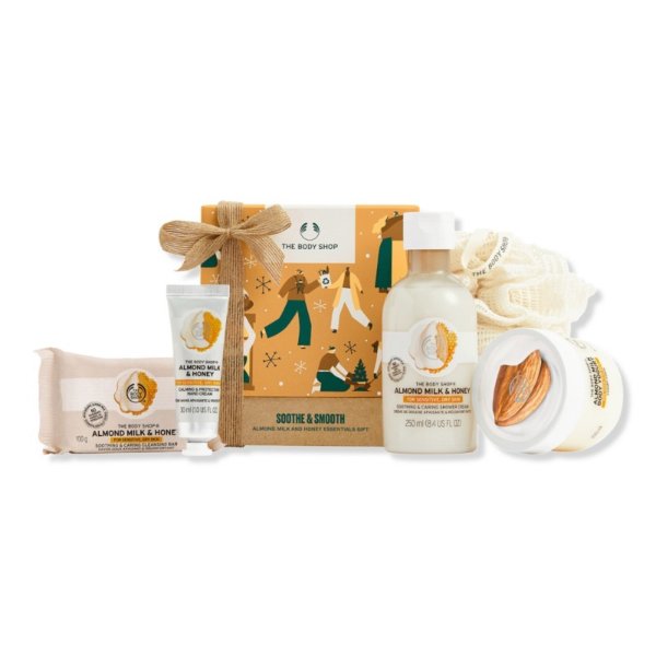 The Body Shop Soothe & Smooth Almond Milk & Honey Essentials Gift Set | Ulta Beauty