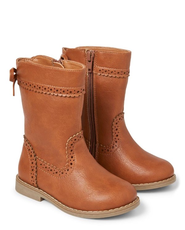 Girls Faux Suede Tall Boots - Every Day Play