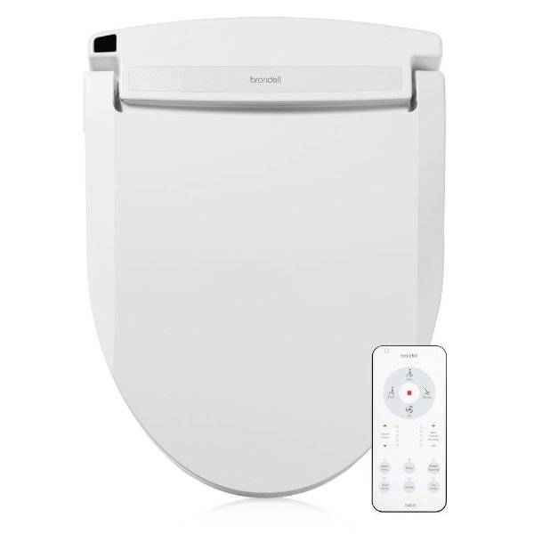 Swash Select EM617 Electric Bidet Seat for Elongated Toilets in White with Warm Air Dryer
