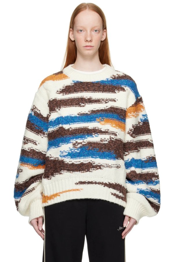 Multicolor Plot Sweater