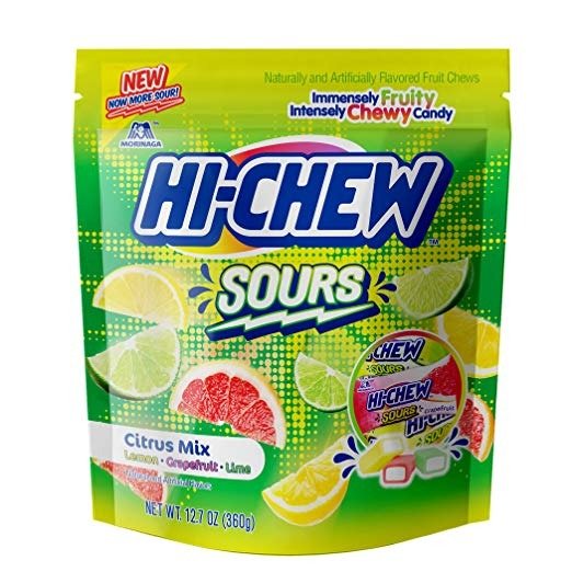 Sensationally Chewy Japanese Fruit Candy, Sours, 12.7 Ounce