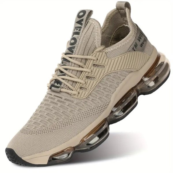 Men's Air Cushion Sports Sneakers - Comfy, Breathable, Wear Resistant, Shock Absorbing Shoes for Outdoor Activities