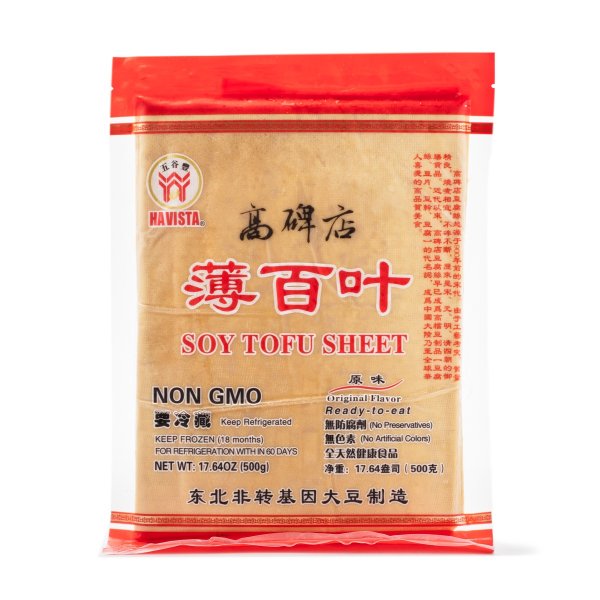 Havista Soy Tofu Sheets Frozen 500 g