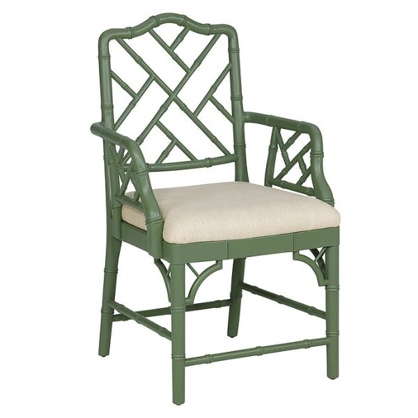 Dayna Arm Chair - Green | Ballard Designs