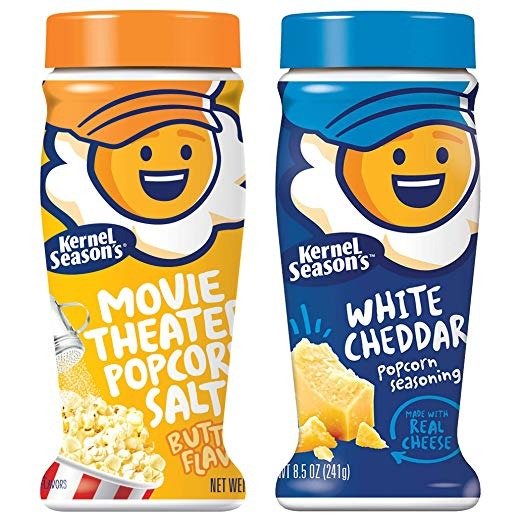 Kernel Season's Popcorn Seasoning Jumbo Movie Theater Butter Variety Pack, Salt & White Cheddar, 2 Count