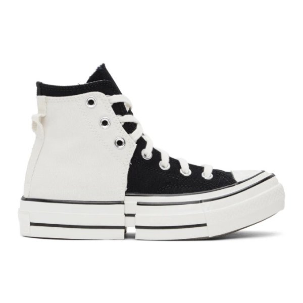 Black & White 2-In-1 Chuck 70 High Sneakers