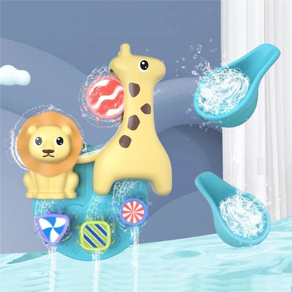 Baby Bath Giraffe Lion Water Spray Toy For Kids