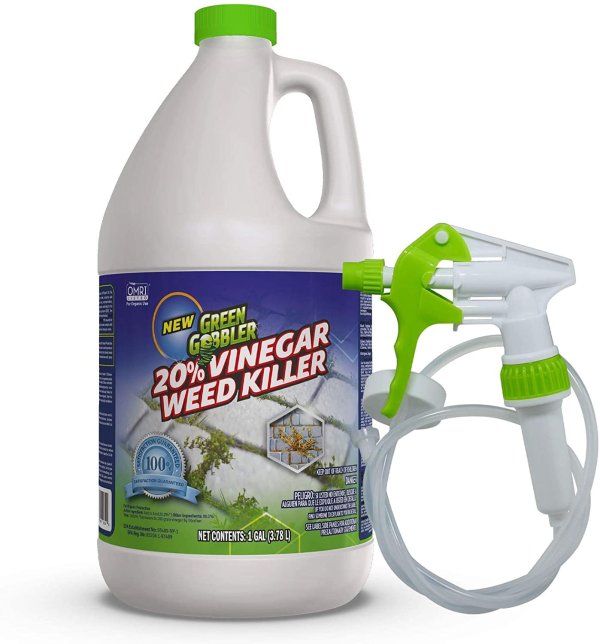 Gobbler 20% Vinegar Weed & Grass Killer | Natural and Organic | 1 Gallon Spray | Glyphosate Free Herbicide