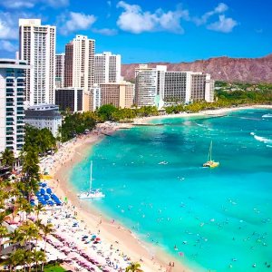 夏威夷4晚希尔顿海景房住宿+机票 含度假费 享2日租车折扣