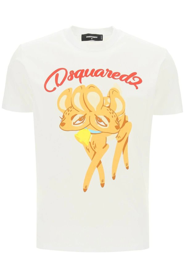 Men's Bambi Print T-shirt by Dsquared2 | Coltorti Boutique