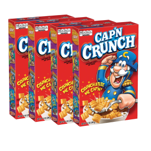 Cap'n Crunch Breakfast Cereal 14oz 4 Pack