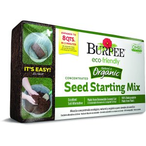 白菜价：Burpee 有机种子发芽土压缩砖 8夸脱