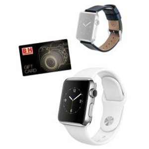 Apple  Watch 38mm Smartwatch MJ302LL/A(Stainless Steel)+ Free Premium Band+ $75 GC