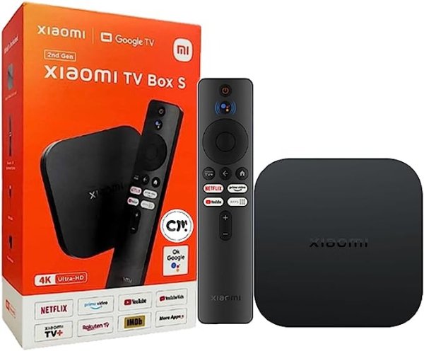 TV Box S (2nd Gen) 4K Ultra HD Streaming Media Player, Google TV Box with 2GB RAM 8GB ROM, 2.4G/5G Dual WiFi, Bluetooth 5.2 & Dolby Audio and DTS-HD, Dolby Vision, HDR10+
