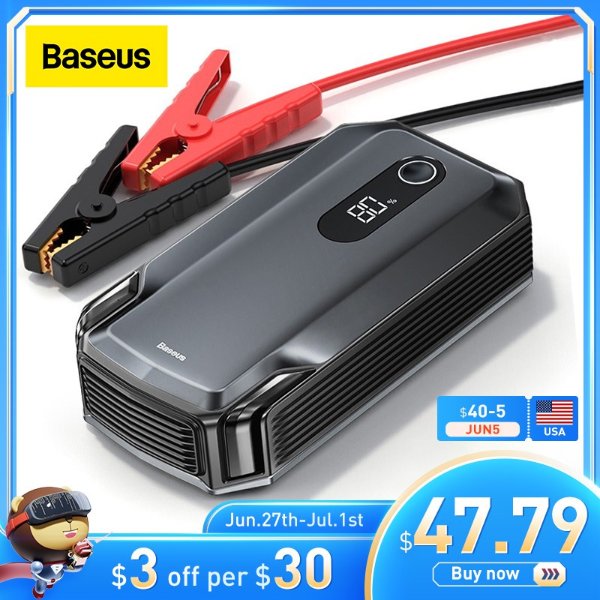 Baseus 20000mAh 汽车应急电瓶启动电源