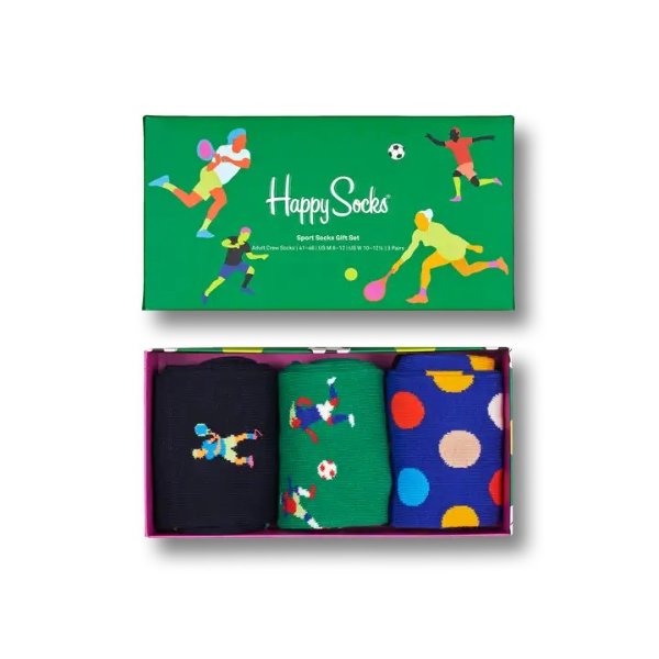 Sports Socks Gift Set 3pc | Happy Socks US