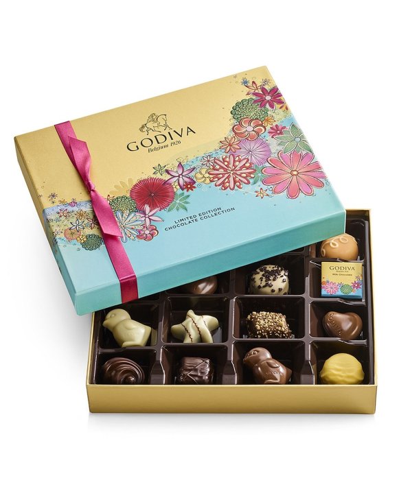 Spring Assorted Chocolate Gift Box, 16 Pieces