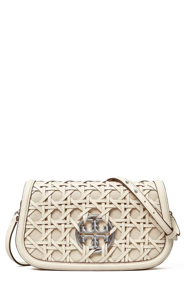 Miller Basketweave Leather Convertible Clutch