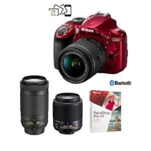 官方翻新 Nikon D3400单反  3镜头套装