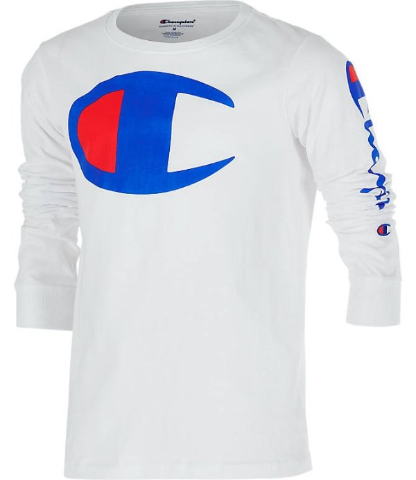 Kids' Champion Heritage Logo Long Sleeve T-Shirt