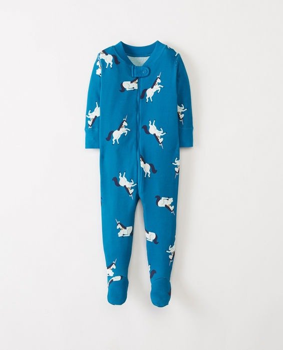 Little Sleepers With Feet In Organic Cotton