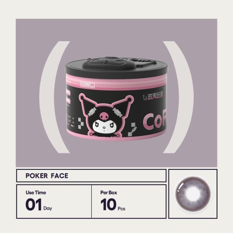 Poker Face - Sanrio Kuromi | 1 Day, 10 pcs