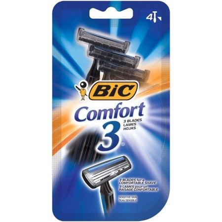 Comfort 3 Disposable Razor, Men, 4-Count - Walmart.com