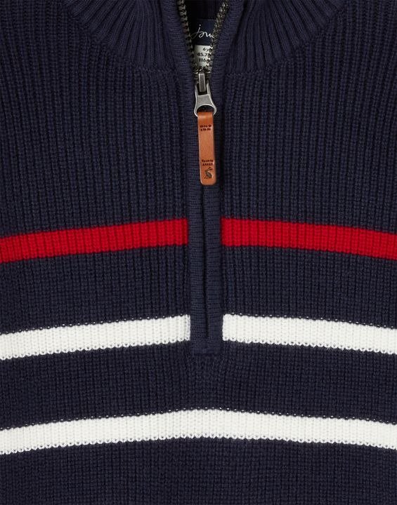 Portmore Stripe Zip Neck Sweater 2-12 years
